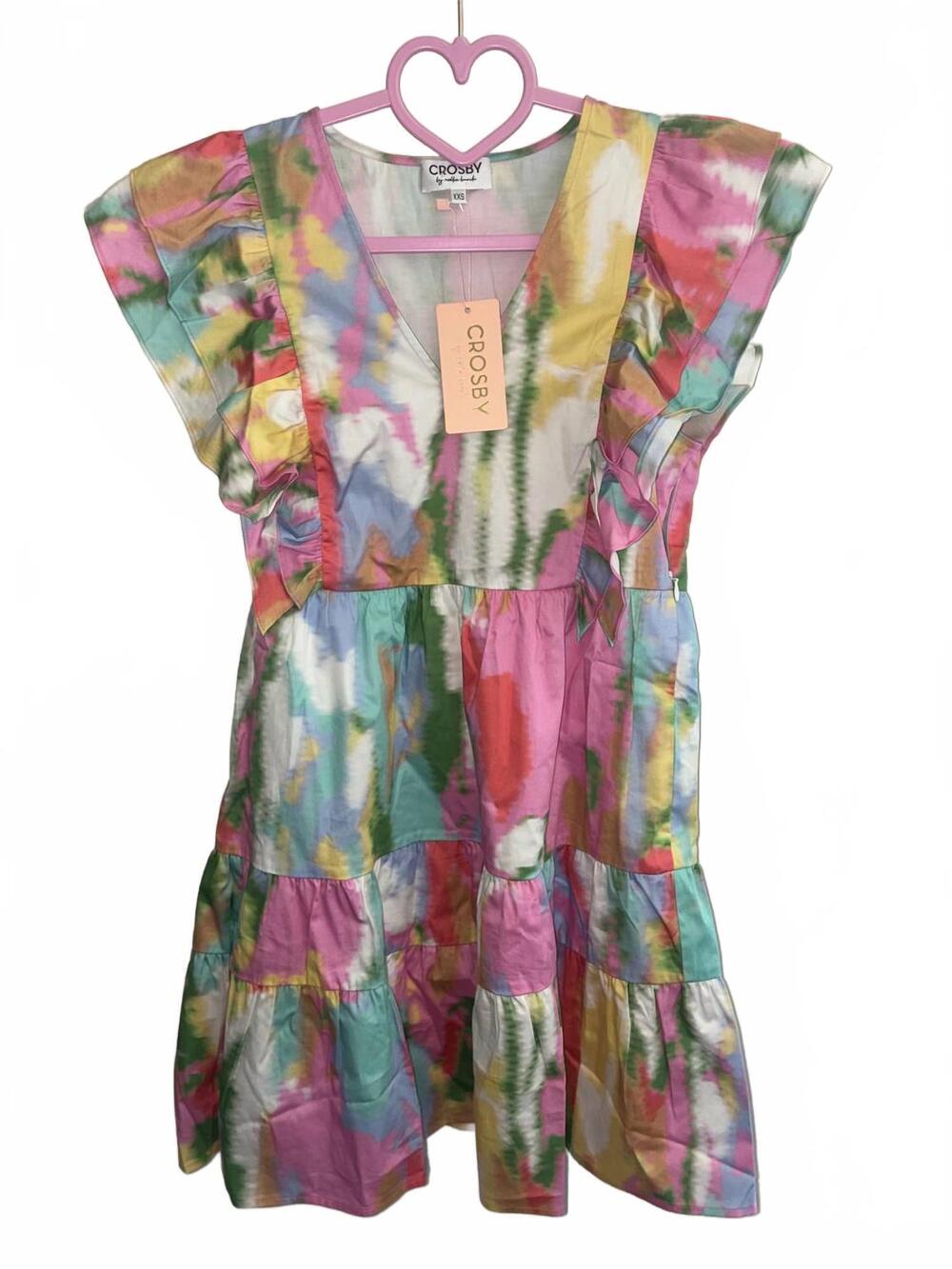 NEW CROSBY BY MOLLIE BURCH women's holden dress in cape floral
